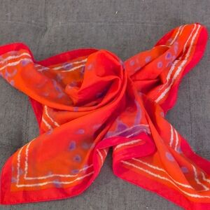 Zara Orange and Purple Scarf